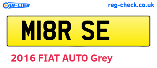 M18RSE are the vehicle registration plates.