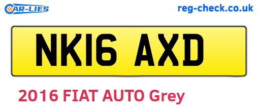 NK16AXD are the vehicle registration plates.