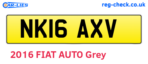 NK16AXV are the vehicle registration plates.