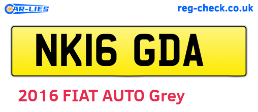 NK16GDA are the vehicle registration plates.