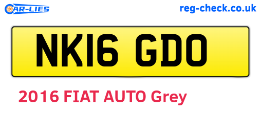 NK16GDO are the vehicle registration plates.