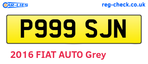 P999SJN are the vehicle registration plates.