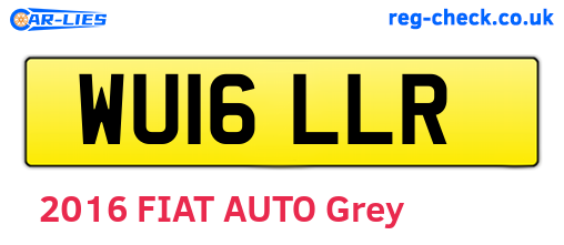 WU16LLR are the vehicle registration plates.