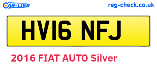 HV16NFJ are the vehicle registration plates.
