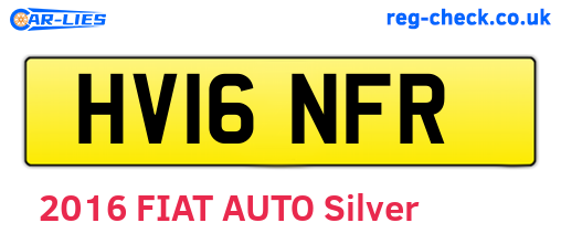 HV16NFR are the vehicle registration plates.