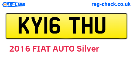 KY16THU are the vehicle registration plates.