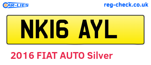 NK16AYL are the vehicle registration plates.
