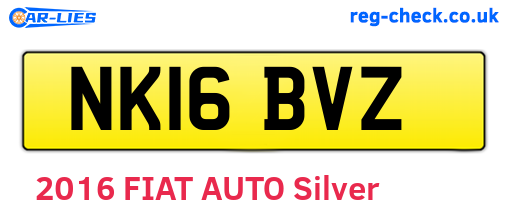 NK16BVZ are the vehicle registration plates.