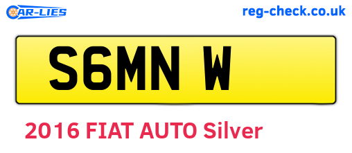 S6MNW are the vehicle registration plates.