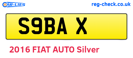S9BAX are the vehicle registration plates.