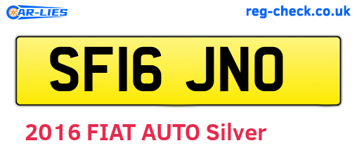 SF16JNO are the vehicle registration plates.