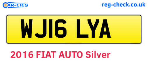 WJ16LYA are the vehicle registration plates.