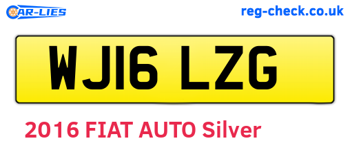 WJ16LZG are the vehicle registration plates.