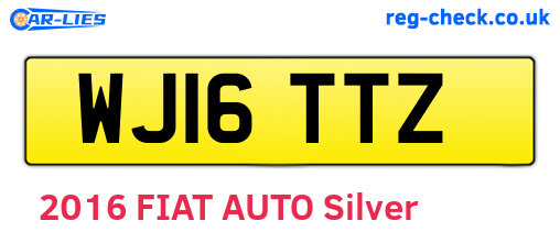 WJ16TTZ are the vehicle registration plates.
