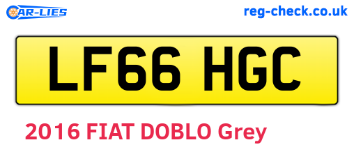 LF66HGC are the vehicle registration plates.