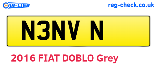 N3NVN are the vehicle registration plates.
