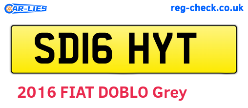 SD16HYT are the vehicle registration plates.