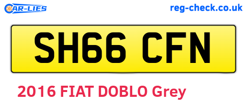 SH66CFN are the vehicle registration plates.