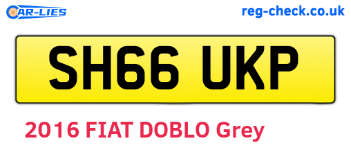 SH66UKP are the vehicle registration plates.