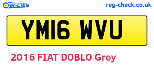 YM16WVU are the vehicle registration plates.