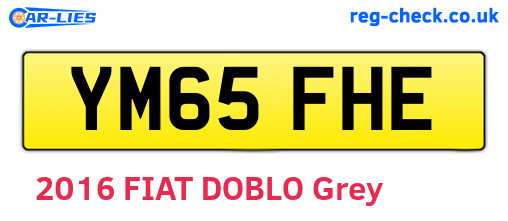 YM65FHE are the vehicle registration plates.