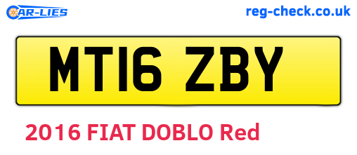 MT16ZBY are the vehicle registration plates.