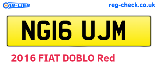 NG16UJM are the vehicle registration plates.