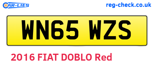 WN65WZS are the vehicle registration plates.