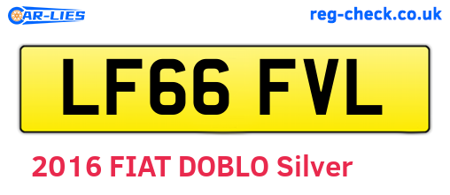 LF66FVL are the vehicle registration plates.