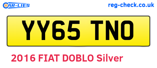 YY65TNO are the vehicle registration plates.