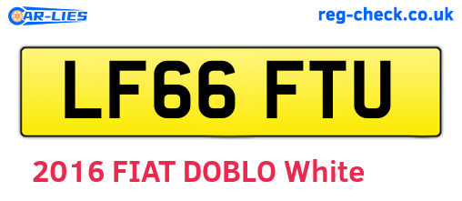 LF66FTU are the vehicle registration plates.