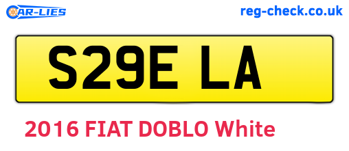 S29ELA are the vehicle registration plates.