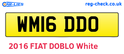 WM16DDO are the vehicle registration plates.