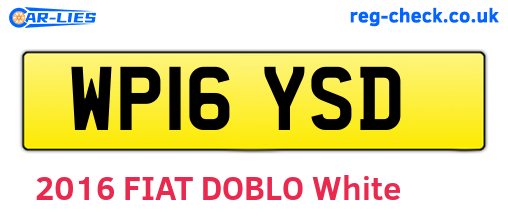 WP16YSD are the vehicle registration plates.