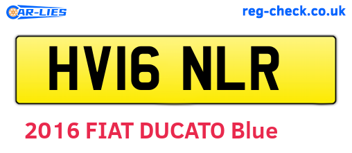 HV16NLR are the vehicle registration plates.