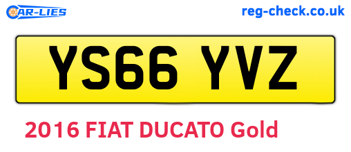 YS66YVZ are the vehicle registration plates.