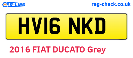 HV16NKD are the vehicle registration plates.