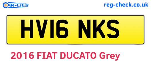 HV16NKS are the vehicle registration plates.