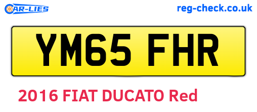 YM65FHR are the vehicle registration plates.