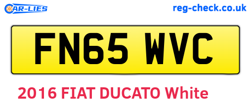 FN65WVC are the vehicle registration plates.