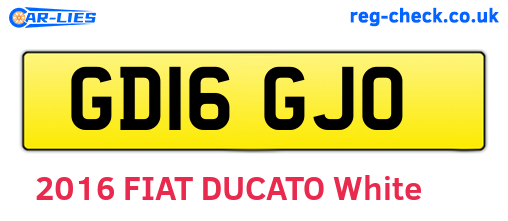 GD16GJO are the vehicle registration plates.