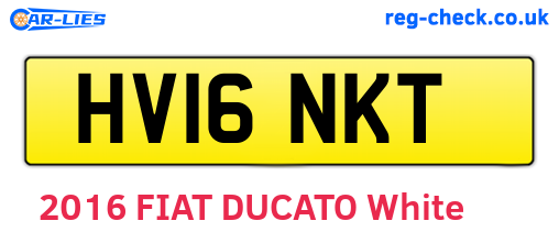 HV16NKT are the vehicle registration plates.