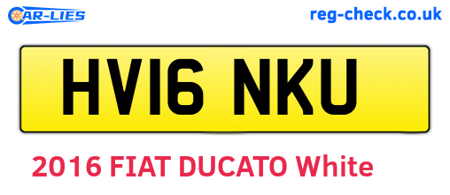 HV16NKU are the vehicle registration plates.