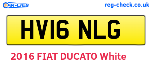 HV16NLG are the vehicle registration plates.