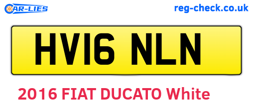 HV16NLN are the vehicle registration plates.