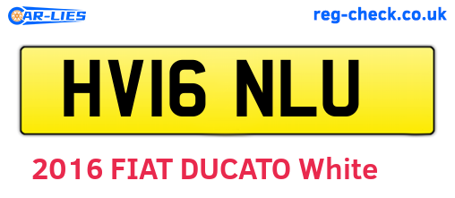 HV16NLU are the vehicle registration plates.