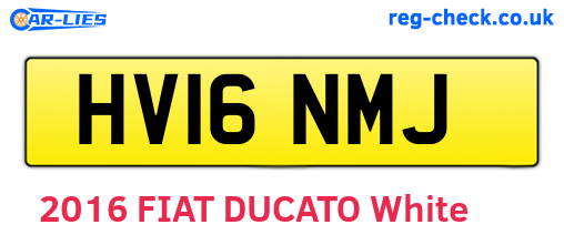 HV16NMJ are the vehicle registration plates.