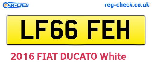 LF66FEH are the vehicle registration plates.