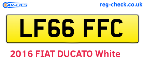 LF66FFC are the vehicle registration plates.