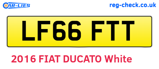 LF66FTT are the vehicle registration plates.